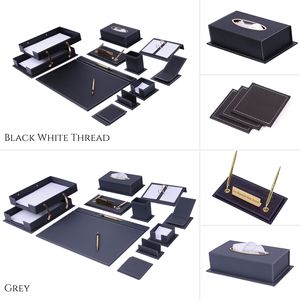 Vega-organizador de escritorio de cuero, 14 piezas - Product Image 4