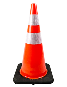 700mm trafic PVC cône souple 28 pouces cône de sécurité routière haute intensité réfléchissant - Product Image 5