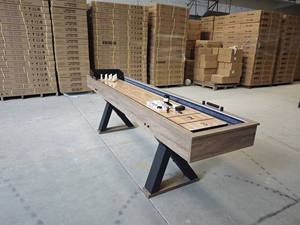 Table de shuffleboard en bois TUOPU de 9 pieds avec éclairage LED, élégante, confortable, table de sport d'intérieur, durable et écologique, TS-0908 - Product Image 2