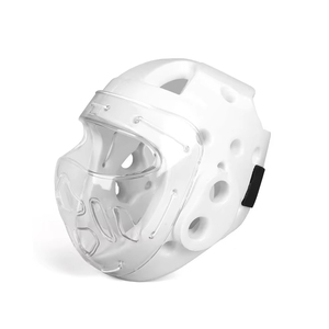 Advanced Shock Taekwondo Head Guard <b>Padded</b> Head Guard Featuring Adjustable Chin Strap For Karate Taekwondo Boxing Head Guard - Product Image 6
