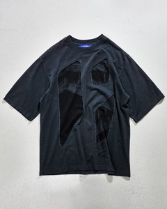 เสื้อยืดคอกลมสำหรับผู้ชายผ้าคอตตอน100% สีดำ - Product Image 2