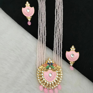 Juego de collar Kundan con motivo de pavo real inspirado en Rajasthani y Mughal de estilo étnico, diseño personalizable de latón pesado para pedidos a granel - Product Image 1