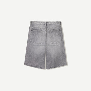 100% algodón Puff estampado Streetwear Casual Teares pantalones cortos pantalones de chándal para hombres pantalones cortos de mezclilla para hombres - Product Image 3