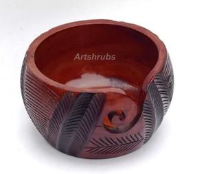 Handcrafted Wooden <b>Yarn</b> Bowl Rustic Knitting Bowl For Craft Lovers On Bulk Price By India Exporter <b>Yarn</b> Bowl - Product Image 5