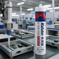 Scellant silicone K5915, plage de température -50~250°C, durcissement rapide pour l'électronique / PCB Kafuter