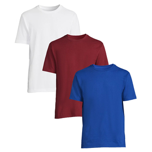 Camiseta de cuello redondo para hombre y hombre grande de alta calidad con diseño superior personalizado con mangas cortas camisas de gran tamaño - Product Image 1
