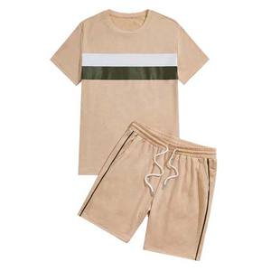 Sprixo Enterprises Conjunto de camiseta y pantalones cortos para hombre Trajes de verano Moda Casual Traje de manga corta para hombres Chándales de 2 piezas - Product Image 3