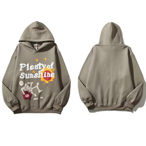 Unisex Custom <b>3D</b> for Puff <b>Print</b> Men's Fleece Hoodie Embroidered Logo Winter Cotton Sweatshirt <b>Printed</b> Logo Hoodies for Men Women - Product Image 1