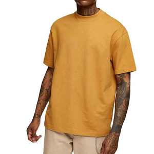 100% pur coton Vintage T-Shirt à manches courtes pour hommes 240 grammes confortable polyvalent avec Logo personnalisé conception d'impression multicolore - Product Image 1