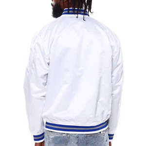 Chaqueta de Satén para Hombre con Parche de Equipo Bordado Personalizado, Estilo Transpirable, Chaqueta de Satén Personalizada para Hombre - Product Image 2