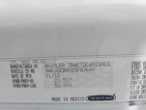 Camion semi-remorque lourd Freightliner Cascadia 125 d'occasion de 2013, moteur diesel 6x4 - Product Image 5