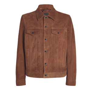 Premium Quality Men's <b>Leather</b> Suede <b>Shirt</b> Breathable Street Style Casual High Quality - Product Image 1