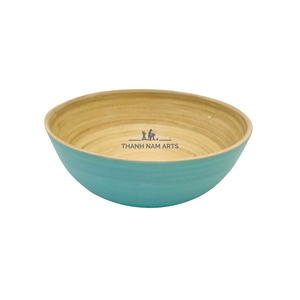 ปั่นหัตถกรรมชามไม้ไผ่ในเวียดนามสำหรับผลไม้ชามไม้ไผ่ขนาดใหญ่ - Product Image 4