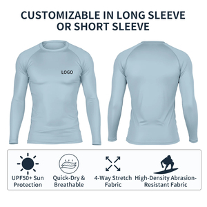 Custom Sublimation Printed Athletic Rash Guard – Quick Dry Spandex Long Sleeve Gym Training <b>Compression</b> <b>Shirt</b> - Product Image 2