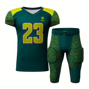 Conjunto de uniforme de fútbol americano personalizado Hombres Tackle Jersey y pantalones Transpirable acolchado Teamwear OEM Supply - Product Image 4