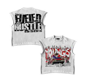 2025 vente en gros de haute qualité 100% coton Streetwear lavage à l'acide Vintage Boxy Fit T-Shirts fabricant personnalisé Boxy Crop imprimé T-shirt - Product Image 4