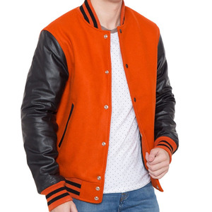 Winter Outdoor College Sports Men's <b>Jackets</b> OEM Wholesale Elastic Cuff Clothing Custom <b>Patches</b> Varsity <b>Jackets</b> for Men - Product Image 2