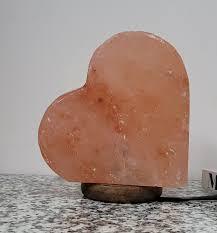 Elegant Heart-Shaped Handmade Himalayan Pink Salt <b>Lamp</b> with Carved Design for Natural Home Decor in Romantic <b>Love</b> Style - Product Image 2