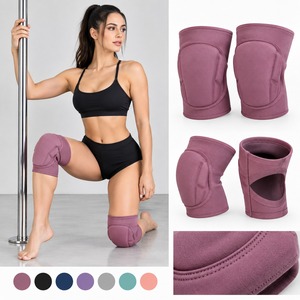 Genouillères de danse en polyester/nylon/spandex doux, genouillères de volley-ball respirantes, genouillères de yoga en mousse épaisse, genouillères de soutien pour filles W - Product Image 3