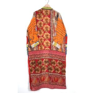 Venta al por mayor y fabricación indio bohemio patrón seda Saree cubierta verano abrigo fiesta ropa de playa Mujer ropa de dormir Patchwork - Product Image 6