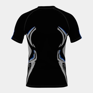 Sublimation de haute qualité concevez votre propre chemise de Compression en Spandex imprimée personnalisée à séchage rapide Gym Running Training BJJ Rash Guard - Product Image 6