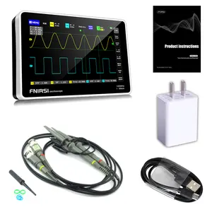 FNIRSI 1013D 1GSa/s 100MHZ 아날로그 대역폭 400V 전자 DIY 용 6000ma 배터리가 장착 된 2 채널 플레이트 오실로스코프