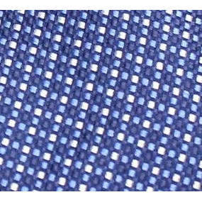 Cravate en soie à carreaux micro-tissés bleu foncé pour homme Michael Kors, taille standard - Product Image 3