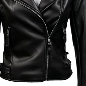Chaqueta de cuero para mujer de alta calidad 2025 | Chaqueta de cuero genuino elegante y duradera para un aspecto atemporal - Product Image 5