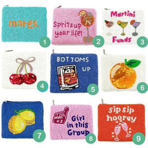 Preppy Coin Purse Beaded <b>Bag</b> Custom Purse Beaded Wallet Cute Valentines Day <b>Gifts</b> for He - Product Image 2