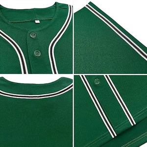 Vente en gros d'usine, maillot de baseball grande taille, logo personnalisé, couleur, 100% polyester, respirant, séchage rapide, imprimé pour hommes - Product Image 5