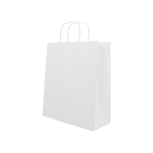 Bolsa de papel de diseño personalizado de tendencia, bolsa de regalo de papel Kraft, bolsas de embalaje de superficie con asa para comestibles, frutas, alimentos, verduras, compras - Product Image 6
