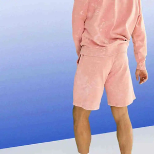 2026 New Arrival <b>Men</b> Oversized Long Sleeve Sweatshirt and Jersey <b>Shorts</b> Wholesale Price Two Piece Regular Fit <b>Shorts</b> Set For Man - Product Image 2