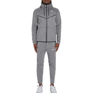 Autumn <b>Men's</b> Casual Zipper Two-Piece Hoodie Tracksuit Custom Logo Sports Sweatpants XL Size Gym Hoodies 3D Printing Customizable - Product Image 5