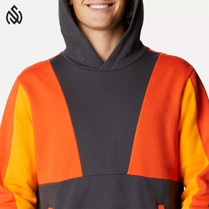 Pull à capuche décontracté pour homme Coton de base de haute qualité mélangé avec polyester brodé Motif solide Col à capuche - Product Image 4