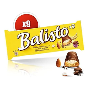 Para Exportación, 36 Barras de Cereal con Sabor a Almendra y Miel Balisto (6x6x18.5g) | Barra de Pistacho con Kunafa de Chocolate - Product Image 5