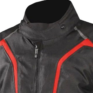 Chaqueta de Motocicleta de Cuero y Textil para Hombre, Impermeable, Cortavientos y Transpirable, Ropa Deportiva de Motociclismo con Ajuste Ajustable y Protección - Product Image 4