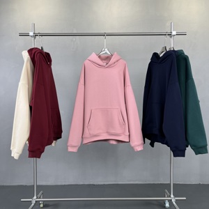 Logo personnalisé de haute qualité lavage à l'acide surdimensionné 400 g/m² coton sweat à capuche fabricants poids lourd grande taille hommes sweats à capuche - Product Image 3