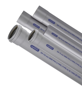 Accesorios de tuberías de PVC SWR (retención de agua estática) Superior de calidad de 75mm, amplia gama para drenaje de aguas residuales, eliminación de residuos - Product Image 1