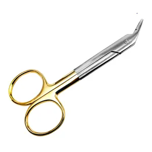 सर्जिकल ग्रेड तार काटने कैंची आधा सोना स्टेनलेस स्टील अनुकूलित डिजाइन सार्वभौमिक तार काटने
