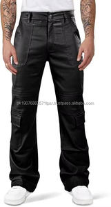 Última Novedad, Pantalones de Cuero Vacuno para Hombre, Hechos en Fábrica, Venta al por Mayor, Pantalones de Cuero de la Mejor Calidad para Hombre - Product Image 4