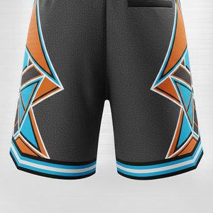 Pantalones Cortos Deportivos de Malla con Dobladillo Lateral Ondulado y Tejido Transpirable para un Movimiento Dinámico y una Máxima Gestión del Flujo de Aire - Product Image 3