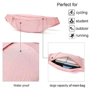 Sac banane unisexe en polyester de haute qualité, style vintage, avec fermeture éclair, écologique, pour usage extérieur - Product Image 2