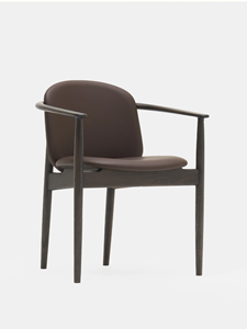 Ensemble de chaises modernes de salle à manger d'hôtel et de luxe pour meubles chaise de restaurant en cuir tufté de luxe en bois - Product Image 3