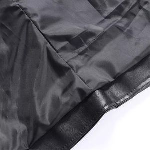 Chaleco de Cuero para Hombre, 100% Piel de Oveja Genuina, con Cinturón Ajustable y Diseño Corto, al por Mayor - Product Image 4