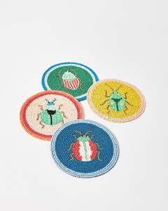 Posavasos con cuentas bordadas a mano, decoración de mesa, posavasos para bebidas, Idea de regalo de MD Handicrafts - Product Image 3