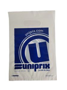 Sacs d'emballage de shopping en plastique PE découpés à l'emporte-pièce avec logo personnalisable Sacs d'emballage à gousset réutilisables pour les petites entreprises - Product Image 3