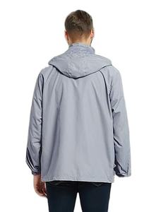 เสื้อแจ็คเก็ตกันลมไนลอนแบบใหม่สำหรับผู้ชาย ระบายอากาศได้ดี ไซส์ใหญ่พิเศษ แจ็คเก็ตโค้ช ไซส์ XS สีพื้น ย้อมสีธรรมดา รุ่น 2026 winbreak - Product Image 5