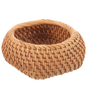 ชามเสิร์ฟอาหารตาข่ายหวายดีไซน์โบราณทำจากธรรมชาติเหมาะสำหรับงานแต่งงานโรงแรมห้องครัวผสมอาหารและให้บริการอย่างมีสไตล์ - Product Image 4