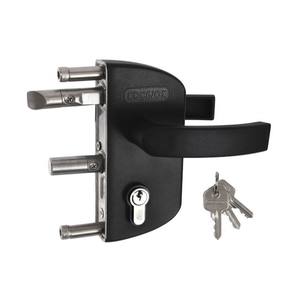 ล็อคสวน locinox lakz ที่มีด้ามจับบนโปรไฟล์40มม. สีดำ - Product Image 1