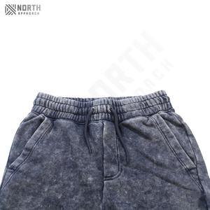 Nouveauté : Short décontracté vintage pour homme en toile délavée à l'acide, en polyester/coton, avec cordon de serrage, taille 3XL, uni, livraison rapide - Product Image 5